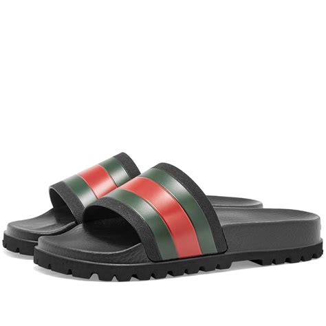 gucci pursuit trek gg sliders|gucci ladies slides.